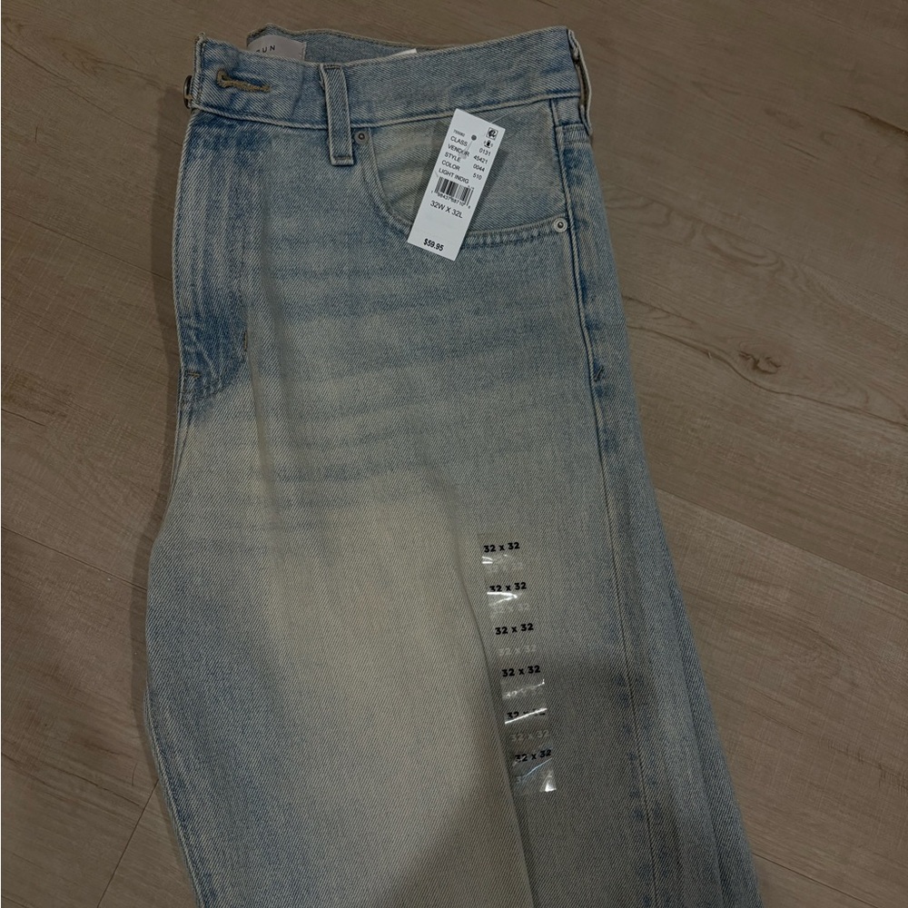PacSun Men’s Relaxed Light Blue Washed Jeans